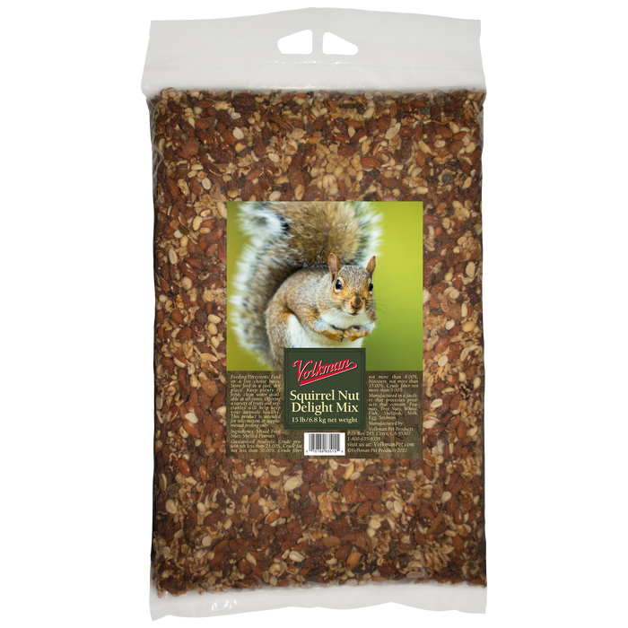 Volkman Seed Company Small Animal Squirrel Delight All Nut Mix Dry Food 15 lb