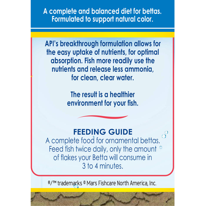 API Betta Flakes Fish Food 0.36 oz