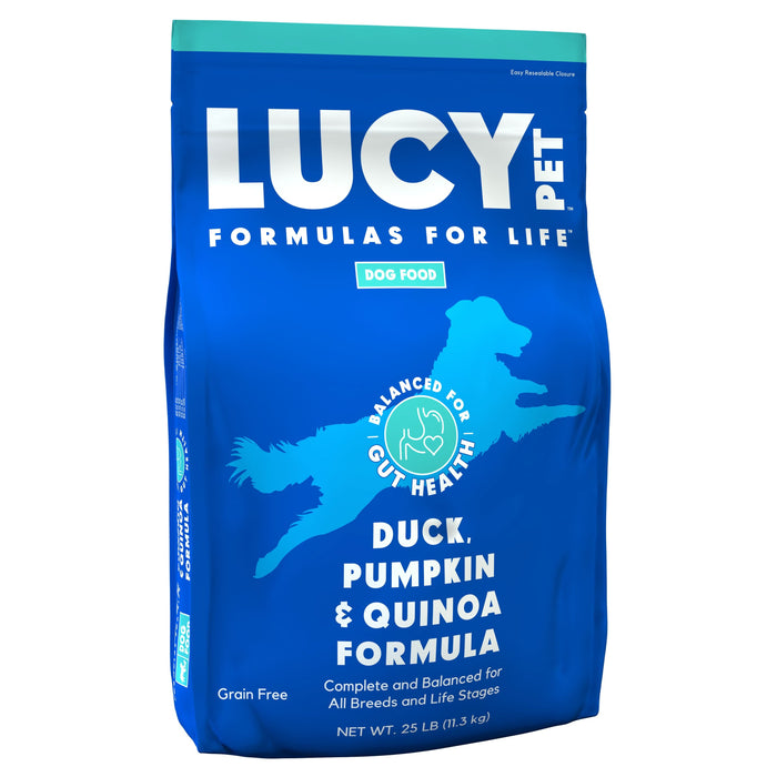Lucy Pet Products Formula for Life L.I.D. Dry Dog Food Duck, Pumpkin & Quinoa 25lb