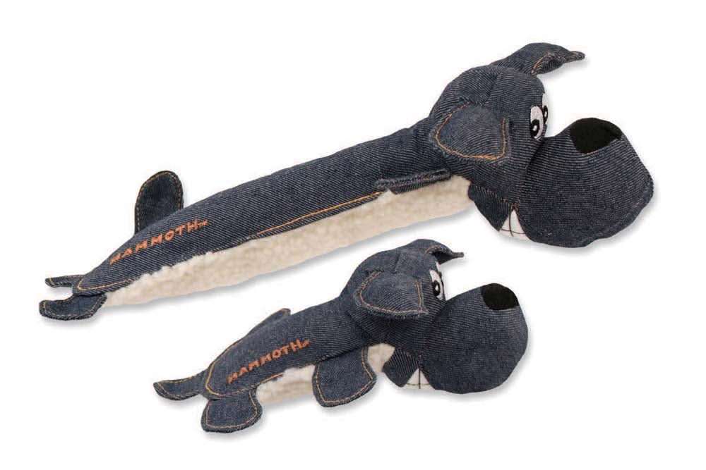 Mammoth Pet Products Squeakies Dog Toy Dog Denim with Lambswool SM