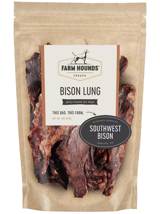 Farm Hounds Bison Lung - 2 oz