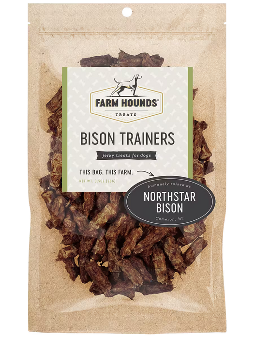 Farm hounds Bison Trainers Dog Treats 3.5 oz