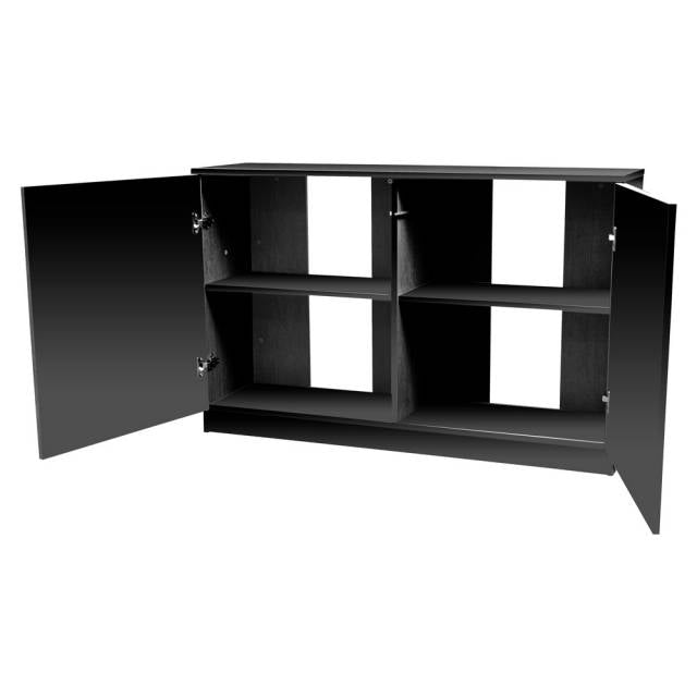 Aquatop Forza Premier 2-Door Cabinet for Rimmed Tanks Black 49.2in X 13.7in X 31.5in