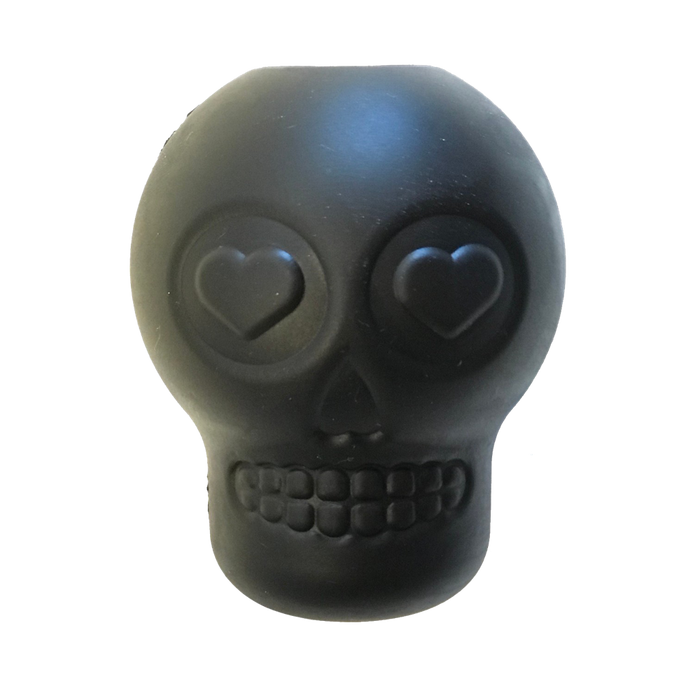 Mutts Kick ButtMagnum Sugar Skull eDispenser Ultra-Durable Chew Toy & Treat Dispenser - Black