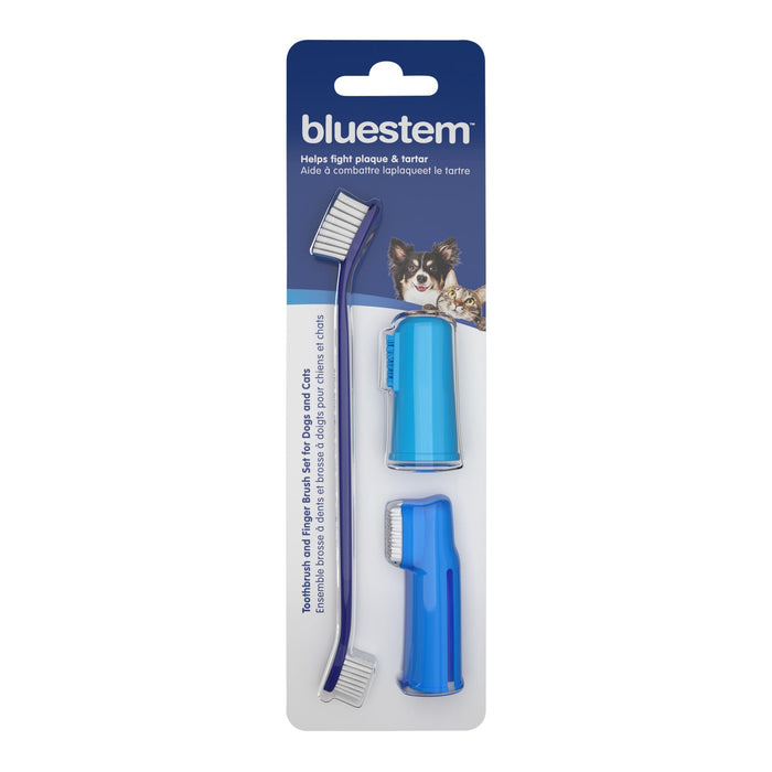 Jeffers bluestem Toothbrush/Finger Brush Kit