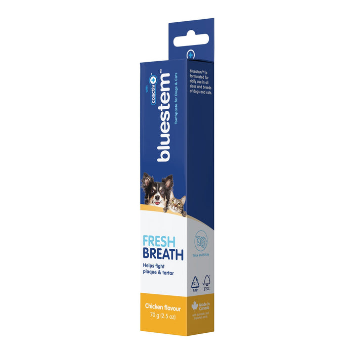 Jeffers Bluestem Coactiv+ Pet Toothpaste for Dogs and Cats, Chicken Flavor, 2.5 oz