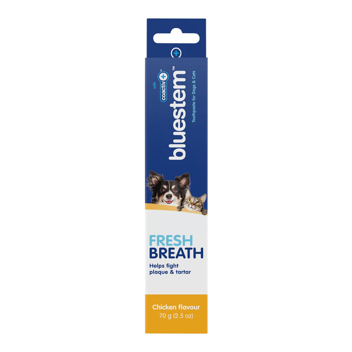 Jeffers Bluestem Coactiv+ Pet Toothpaste for Dogs and Cats, Chicken Flavor, 2.5 oz