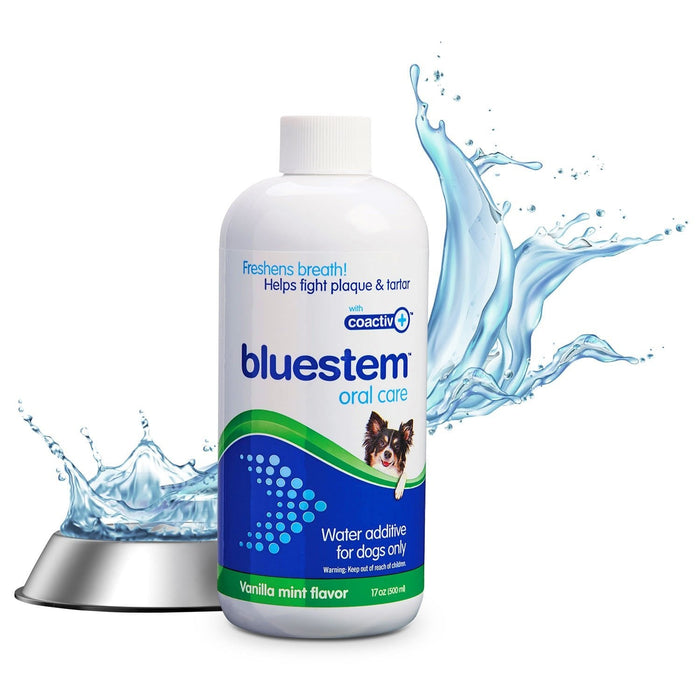 Jeffers bluestem Water Additive for Dogs Only, Vanilla-Mint, 17 fl oz