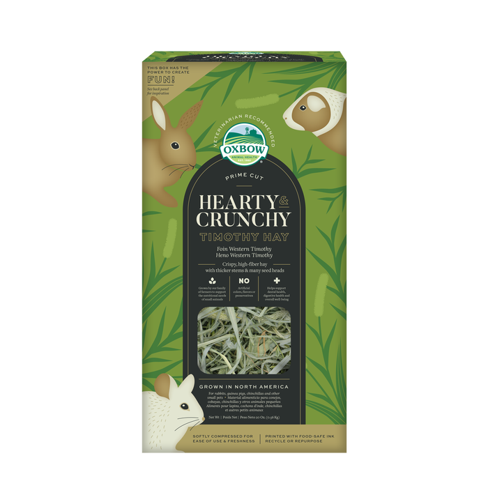 Oxbow Animal Health Prime Cut Hearty & Crunchy Timothy Hay Small Animal Treat 20oz