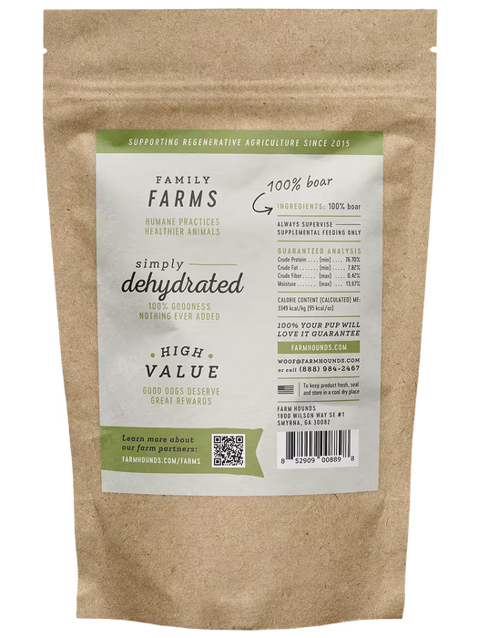 Farm Hounds Boar Strips Dog Treats 4.5 oz