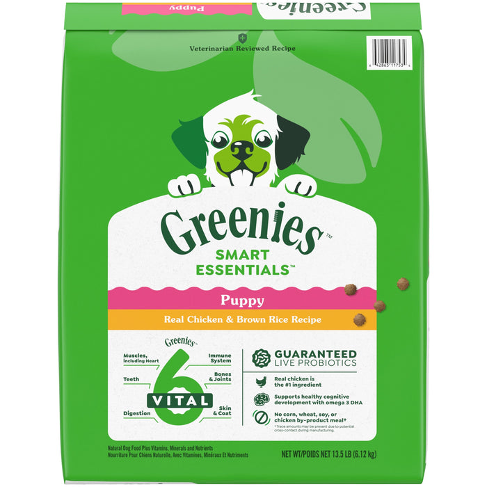Greenies Smart Essentials Puppy High Protein Dry Dog Food Chicken 13.5lbs