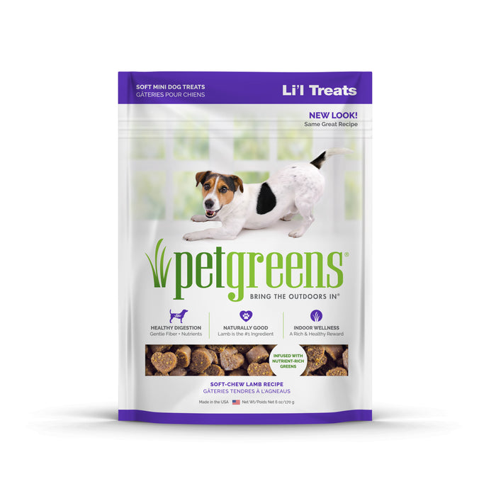 Pet Greens Li'l Treats Soft Mini Dog Treats Lamb 6 oz