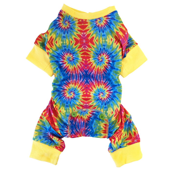 Fashion Pet Tie Dye Pajamas Yellow MD