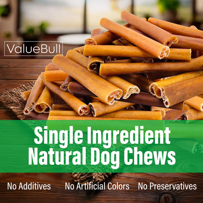 Value Pet Supplies ValueBull Buffalo Collagen Sticks for Dogs, 6 Inch Jumbo Chews, Natural Long-Lasting Dog Treats, 25 Count