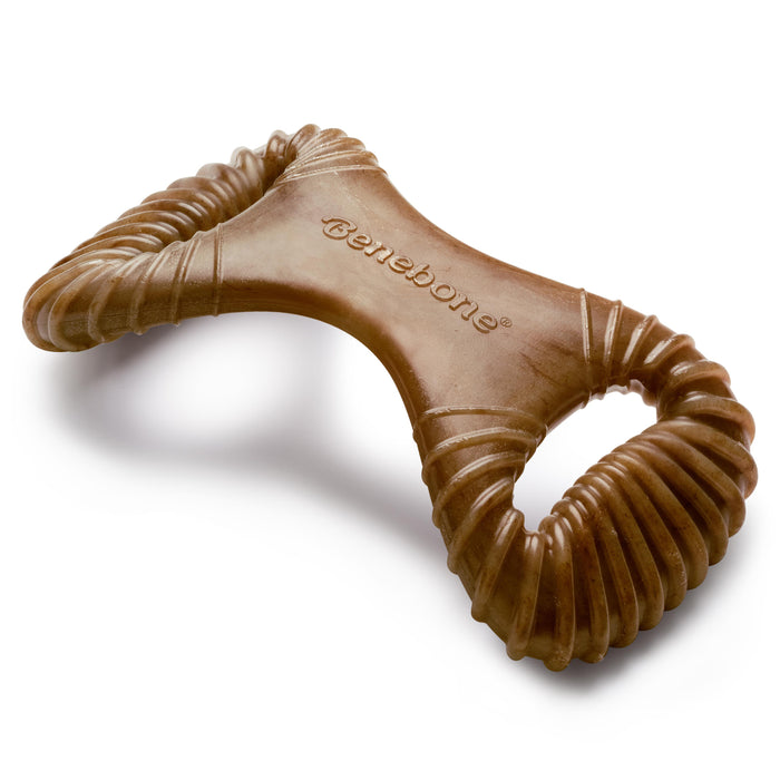 Benebone Dental Chew Durable Dog Chew Toy Bacon LG