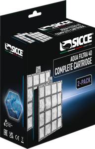 Sicce Aqua Filtra Complete Cartridge 40gal 2pk - Image 2