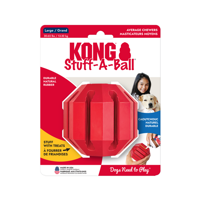 KONG Stuff-A-Ball Dog Toy Red LG 3.5in - Image 12