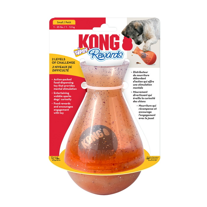 KONG Rewards Tipsy Treat Dispenser Dog Toy SM - Image 2