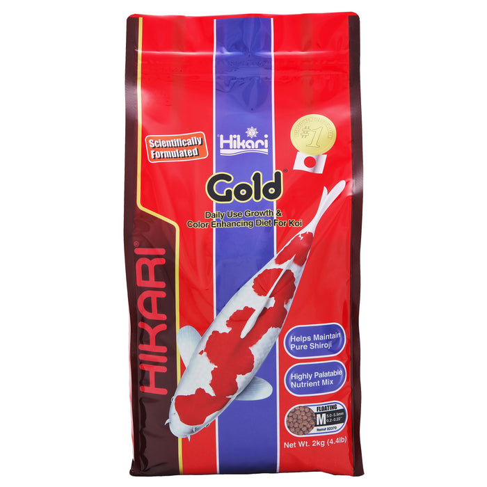 Hikari USA Gold Color Enhancing Pellet Fish Food for Koi and Pond Fishes 4.4lb MD - Image 2