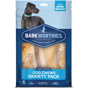 Barkworthies Variety Pack Dog Treats LG 4pk - Image 2