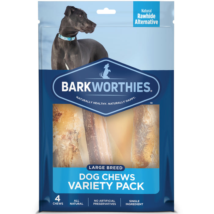 Barkworthies Variety Pack Dog Treats LG 4pk - Image 2