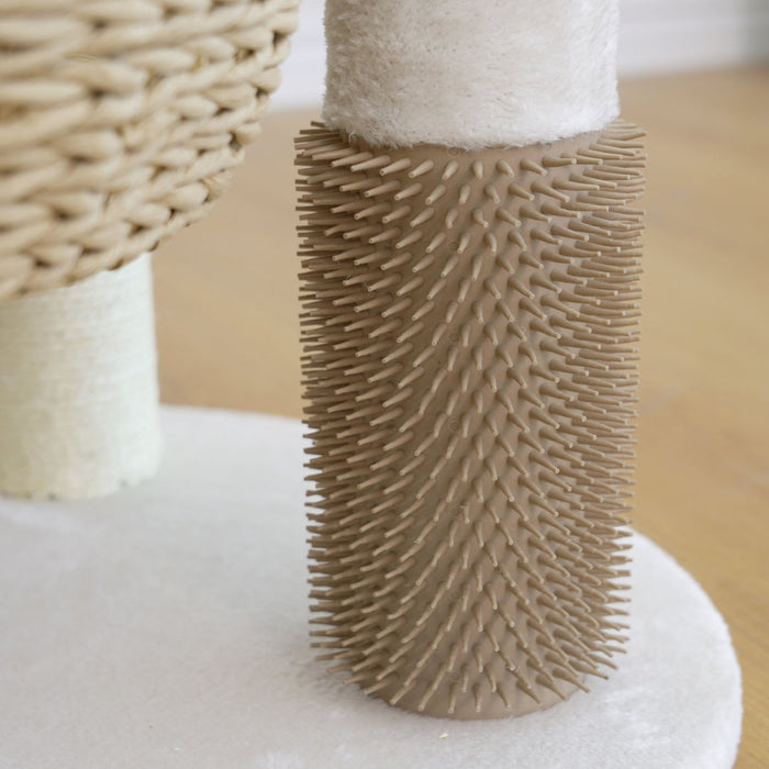 PetPals Pharaoh 5-Level Cat Tree Ivory 49in