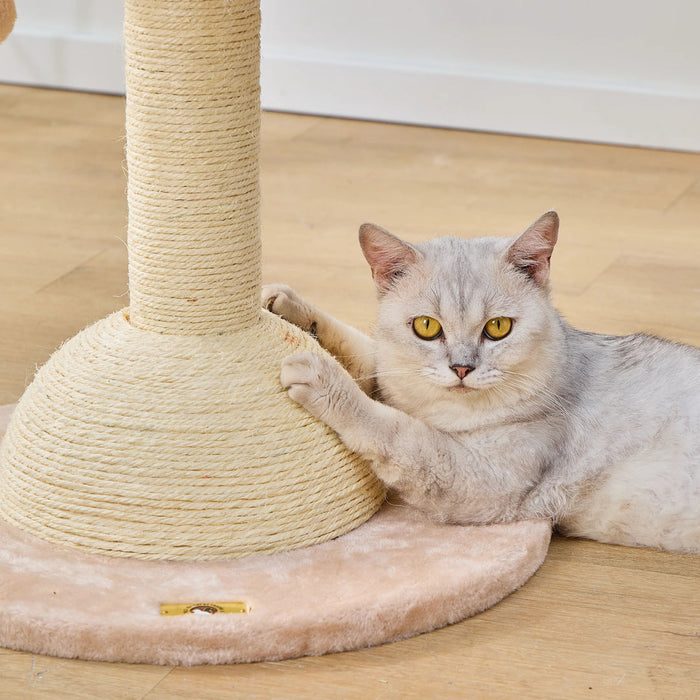 PetPals Lookout Cat Perch Beige & Cream 29in