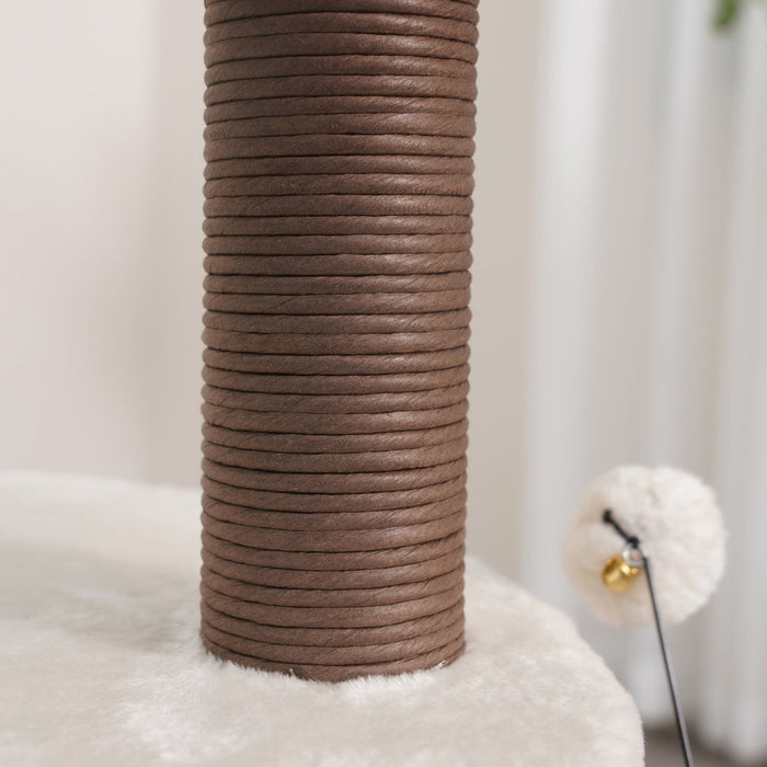 PetPals Quartz 5-Level Cat Tree Brown & Cream 35in