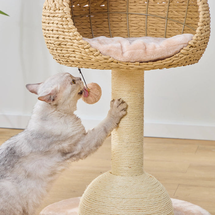 PetPals Lookout Cat Perch Beige & Cream 29in