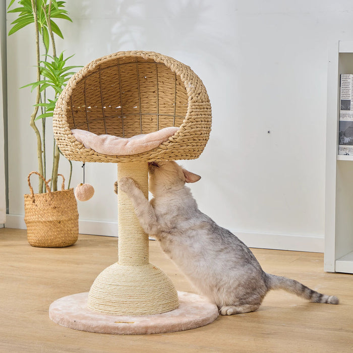 PetPals Lookout Cat Perch Beige & Cream 29in