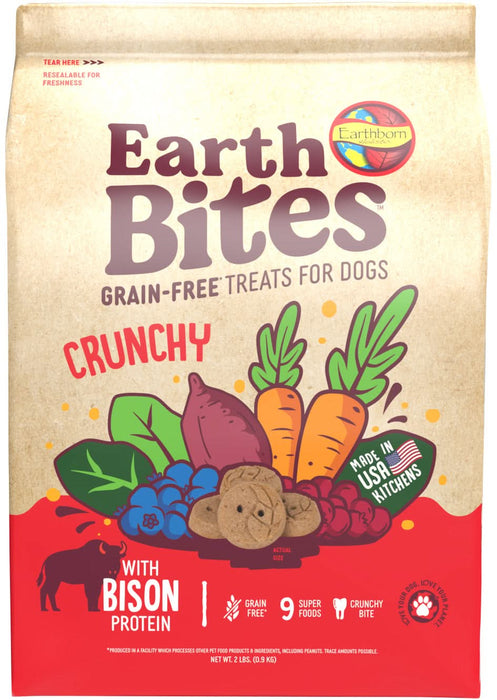 Earthborn Holistic EarthBites Crunchy Dog Treats Bison & Pumpkin 2lb