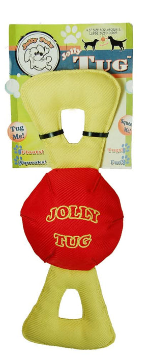 Jolly Pet Jolly Tug Durable Squeaking Dog Toy Assorted MD