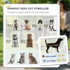 Furr Baby Gifts One-Click Foldable Stroller for Large Medium Small Dogs, Pet, Cats with Storage