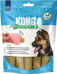 KONG Ziggies Enhanced Plant-Based Puppy Treats MD/LG 8oz - Image 2