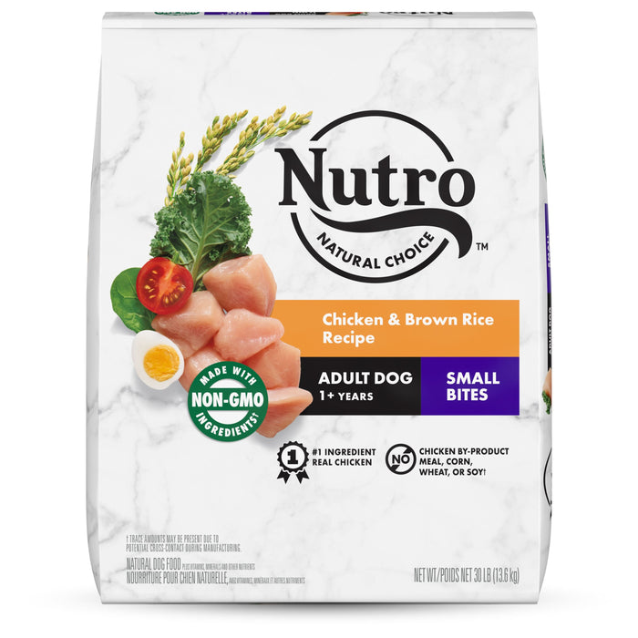 Nutro Products Natural Choice Small Bites Adult Dry Dog Food Chicken & Brown Rice 30lb