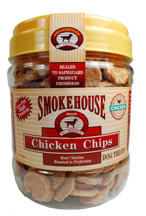 Smokehouse Chicken Chips Dog Treat SM 1 Tub