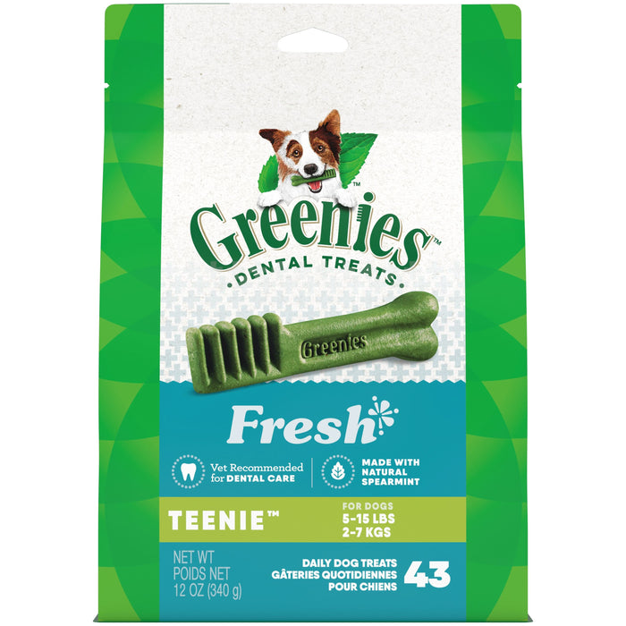 Greenies Dog Dental Treats Teenie Fresh 12oz 43ct