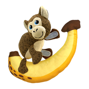 KONG Pull-A-Partz Pals Dog Toy Monkey MD - Image 2
