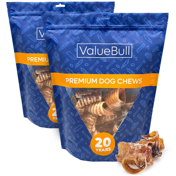 Value Pet Supplies ValueBull Beef Trachea Bites, Premium - 2 lbs