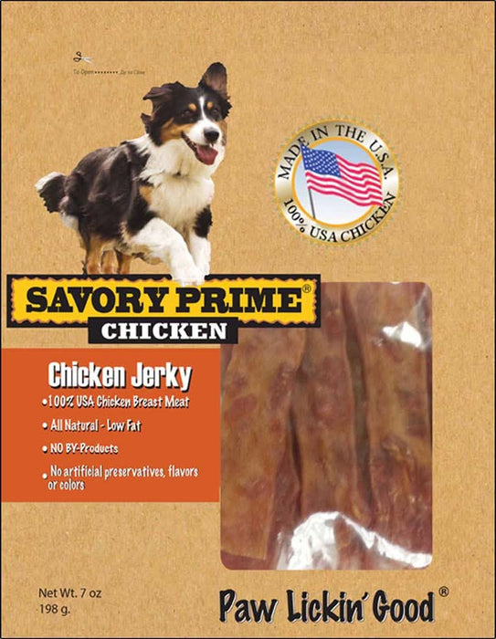 Savory Prime USA Natural Jerky Dog Treats Chicken 7 oz