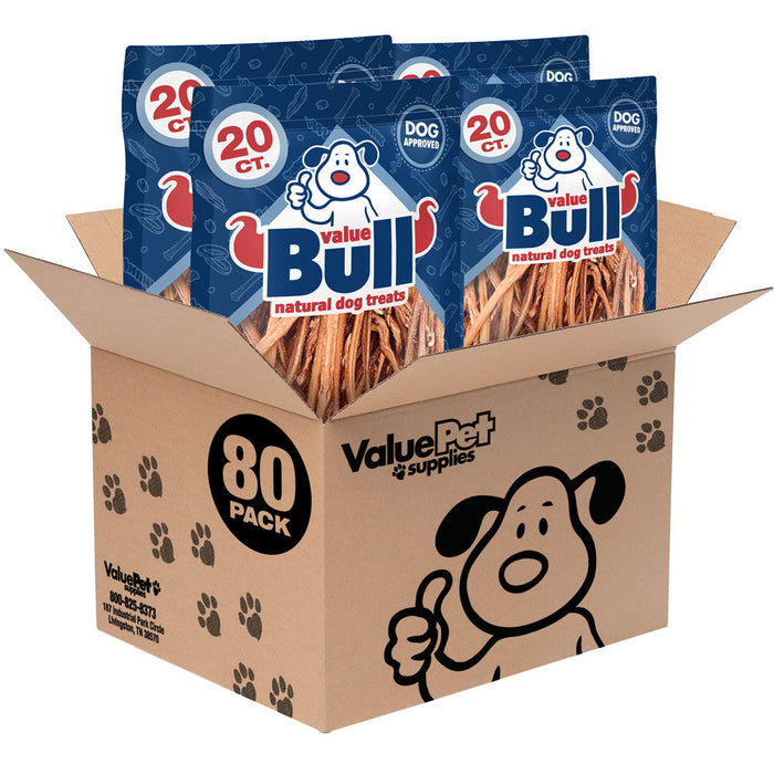 Value Pet Supplies ValueBull Lamb Pizzle Sticks, 80 Count