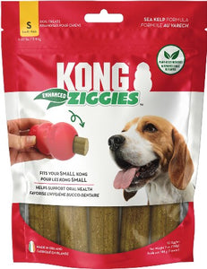 KONG Ziggies Enhanced Plant-Based Dog Treats SM 7oz - Image 2