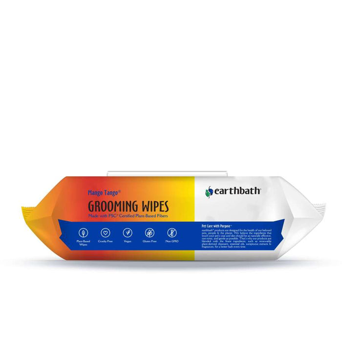 Earthbath Grooming Wipes, Mango Tango soft-sided (100 Count)