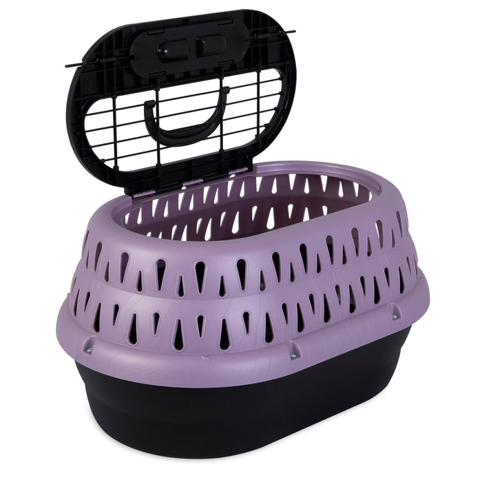 Petmate Top Load Cat Kennel Purple Grape 19 inch
