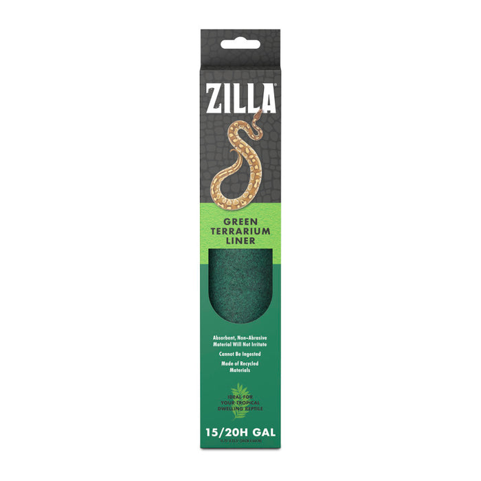 Zilla Reptile Terrarium Liner Green 15/20H/30X Gallon