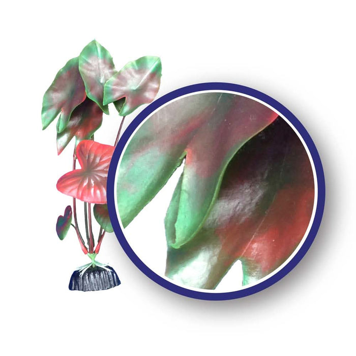 Weco Products Freshwater Series Tiger Lotus Aquarium Plant Red 12 in