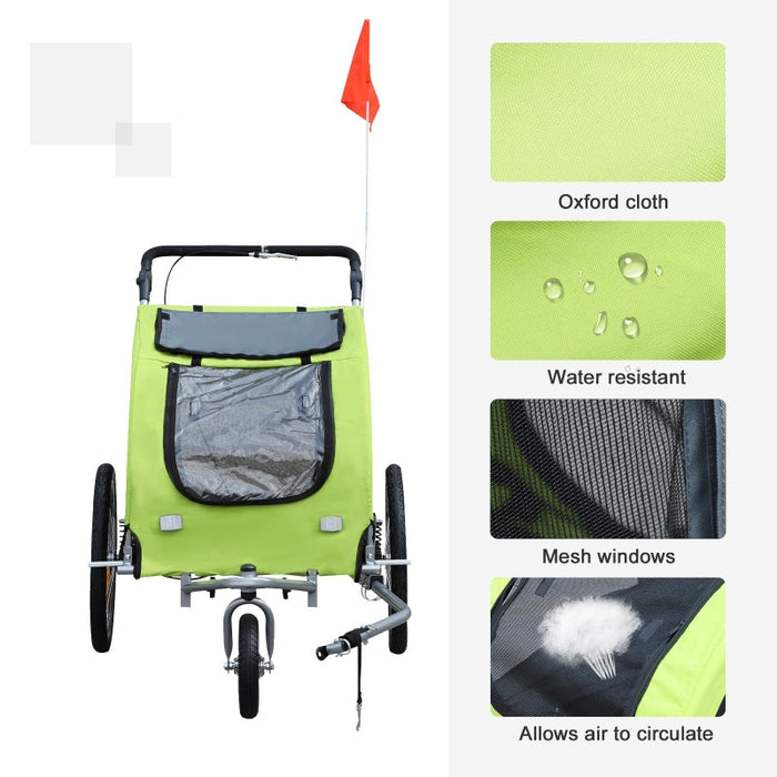 Furr Baby Gifts Pet Dog Bicycle Trailer Jogger with Suspension