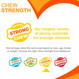 Nylabone Strong Chew Textured Knuckle Bone Dog Chew Toy 70th Birthday Orange Swirl Bacon & Cheese X-Large (1 Count)