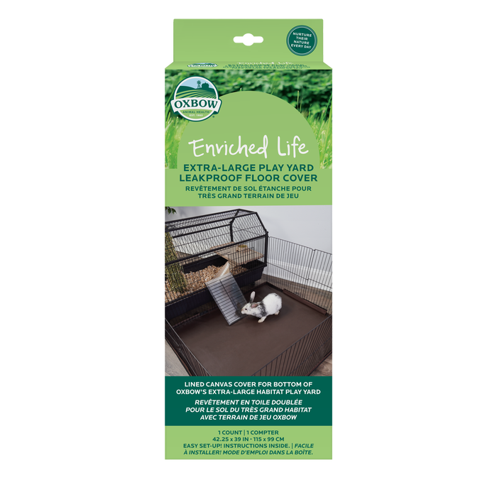 Oxbow Animal Health Enriched Life Leakproof Play Yard Floor Cover XL