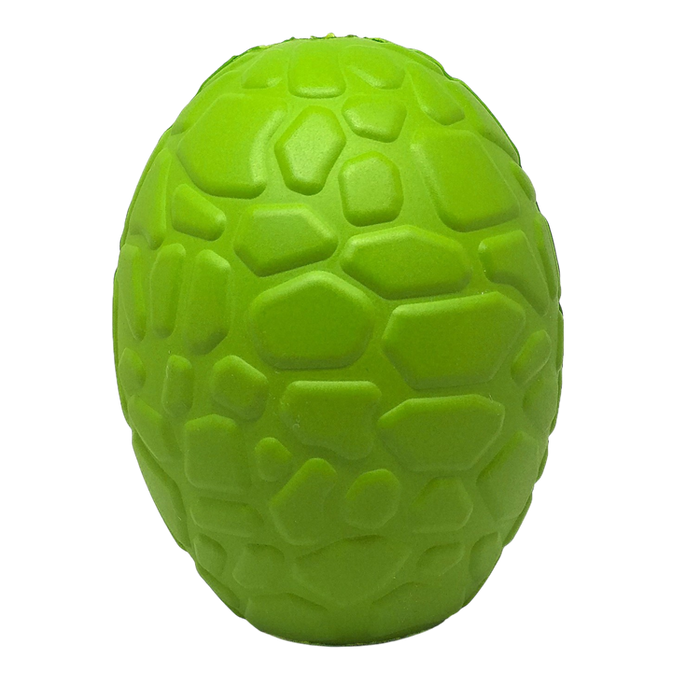 SodaPup Mutts Kick Butt Dinosaur Egg eDispenser Durable Rubber Chew Toy & Treat Dispenser